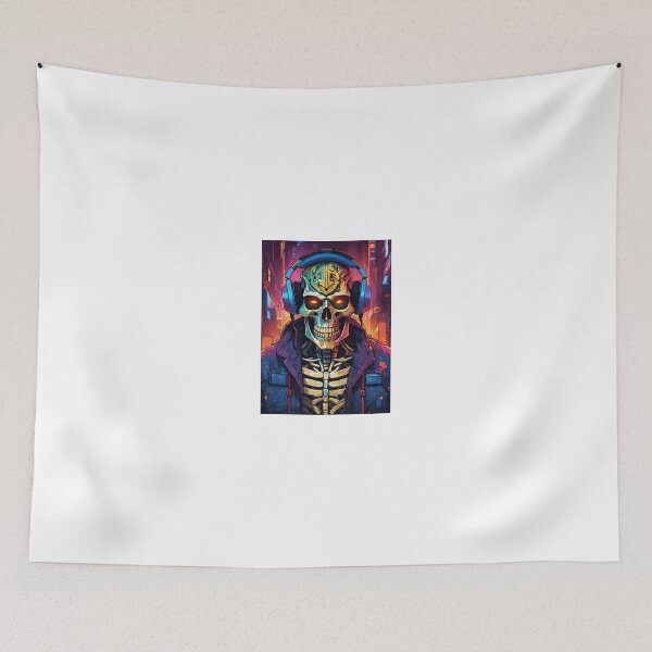Item preview, Skeleton wearing headphones designed and sold by BTFI.