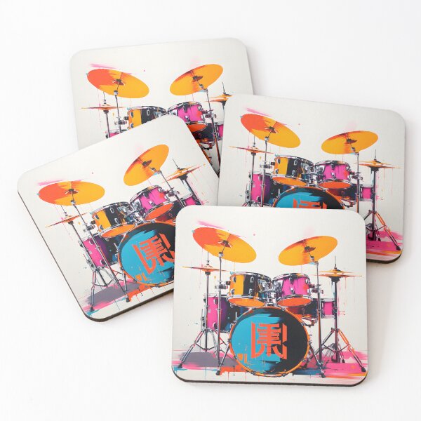 Item preview, Percussive Force: Abstract Drum Set designed and sold by inkArtistryfine.