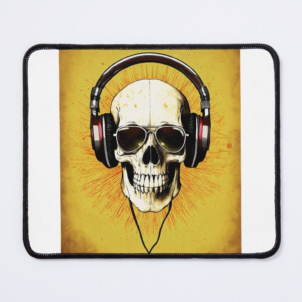 Item preview, skull with sunglass and headphones designed and sold by BTFI.
