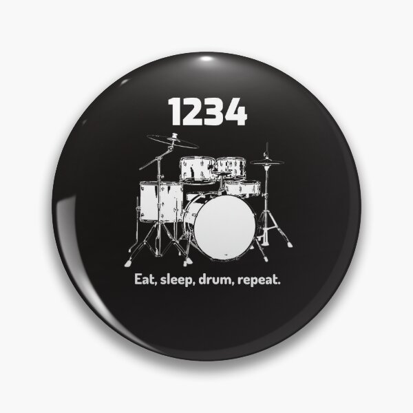 Item preview, Eat, sleep, drum repeat tee shirt for drummers. designed and sold by Boogzapparel.