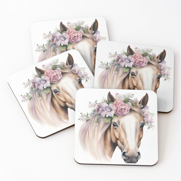 Item preview, Floral Tan Horse designed and sold by wongacreations.