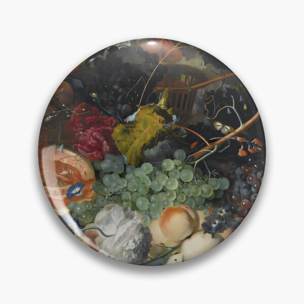 Artikelvorschau, 116. Jan van Huysum - Still life of fruit upon a marble ledge, a bird's nest to the right and a basket of flowers above entworfen und verkauft von Kiguni.