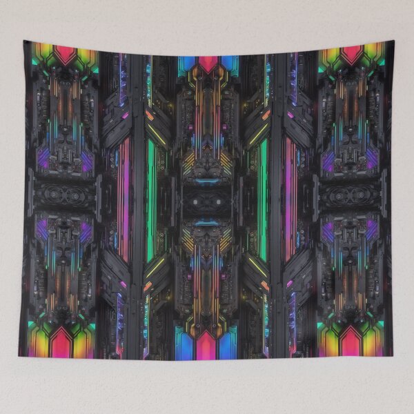 Item preview, Cybernetics - Black and Multi - 07 designed and sold by Mystic-Images.