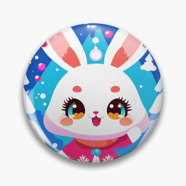 Item preview, Winter Whiskers: Cute Bunny in Forest Wonderland designed and sold by CutesyKoala.