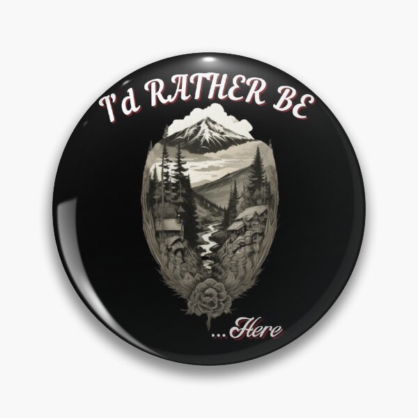 Item preview, I'd Rather be here retro outdoor adventure survival design designed and sold by Jt41.