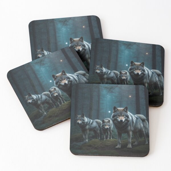 Item preview, Graceful Lupine Guardians designed and sold by Enchanting Art Vista.