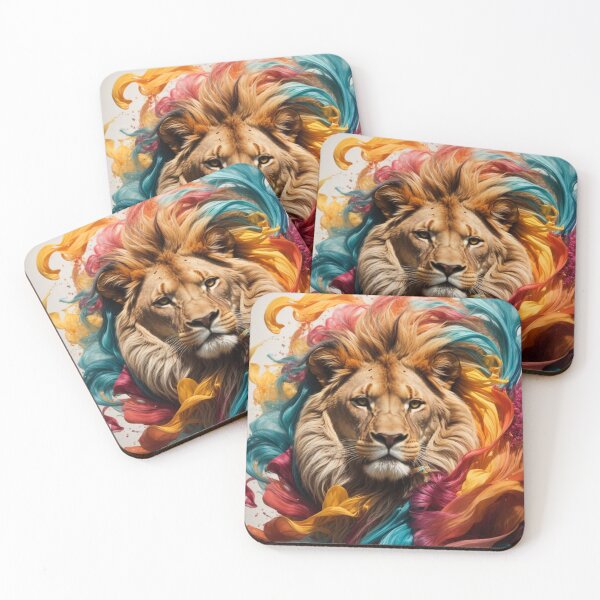 Item preview, Lion Wildlife Symphony designed and sold by Enchanting Art Vista.