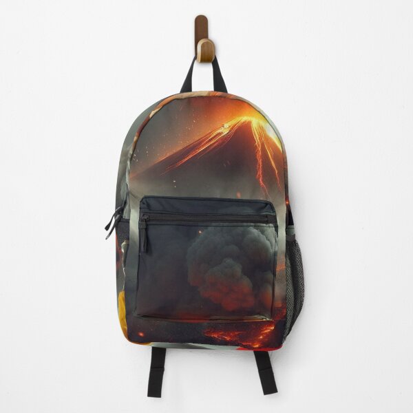 Item preview, Digital Art Volcano Red Balloon Boy 1 designed and sold by AIExpressive.