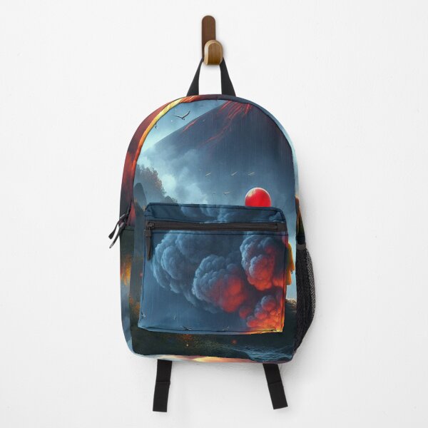 Item preview, Digital Art Volcano Red Balloon Boy 3 designed and sold by AIExpressive.