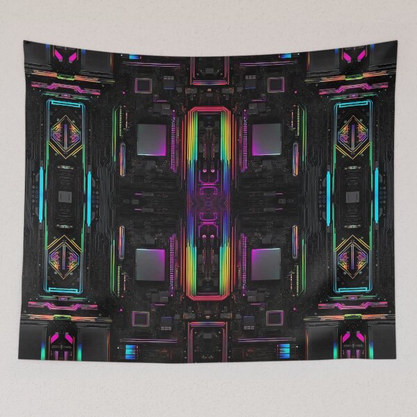 Item preview, Cybernetics - Black and Multi - 08 designed and sold by Mystic-Images.