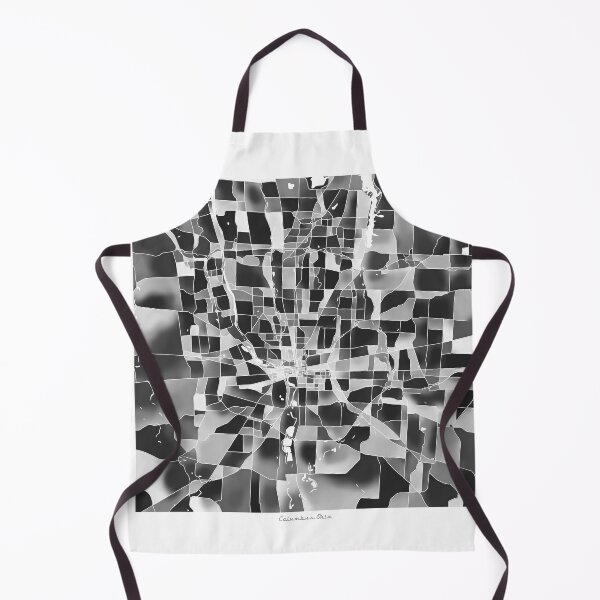 Item preview, Columbus Ohio City Map - Black and White Monochrome designed and sold by StylishStacks.