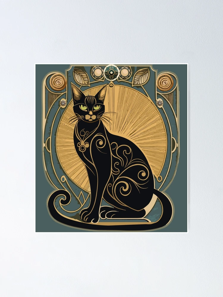 【CAT】　vintage poster Tournee du Chat Noir 1896 Vintage Style Cat Art Nouveau