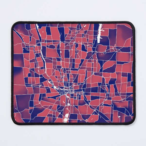 Item preview, Columbus Ohio City Map - Red-Blue Duotone designed and sold by StylishStacks.