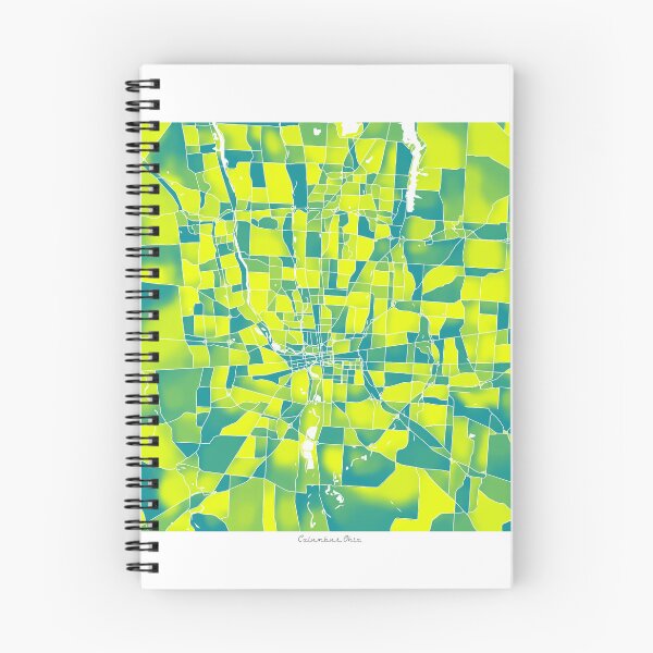 Item preview, Columbus Ohio City Map - Green-Yellow Duotone designed and sold by StylishStacks.