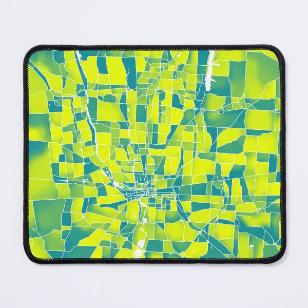 Item preview, Columbus Ohio City Map - Green-Yellow Duotone designed and sold by StylishStacks.