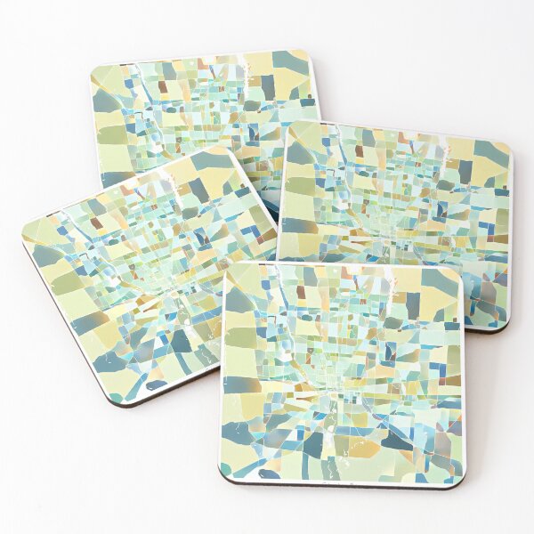 Item preview, Columbus Ohio City Map - Pastel Color Scheme designed and sold by StylishStacks.
