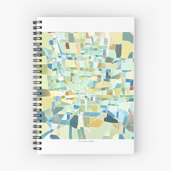 Item preview, Columbus Ohio City Map - Pastel Color Scheme designed and sold by StylishStacks.
