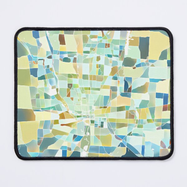 Item preview, Columbus Ohio City Map - Pastel Color Scheme designed and sold by StylishStacks.