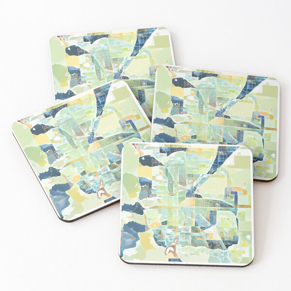 Item preview, Denver Colorado City Map - Pastel Color Scheme designed and sold by StylishStacks.