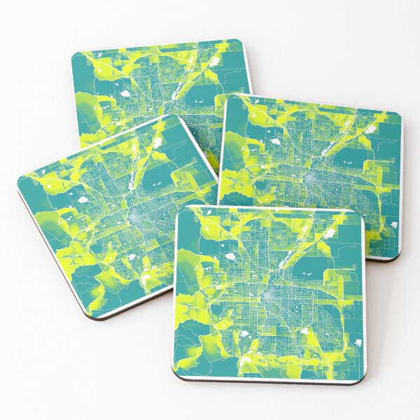 Item preview, Denver Colorado City Map - Green-Yellow Duotone designed and sold by StylishStacks.