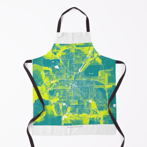 Item preview, Denver Colorado City Map - Green-Yellow Duotone designed and sold by StylishStacks.