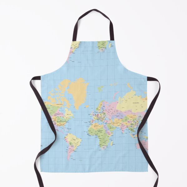 Item preview, Map of the world with names of cities pattern designed and sold by Dreamforia.