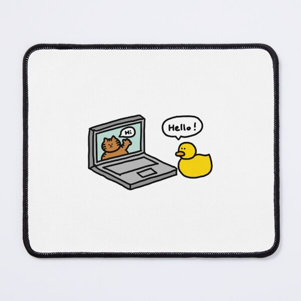 Item preview, a Cat in the laptop and a Duck designed and sold by superbaechoo.
