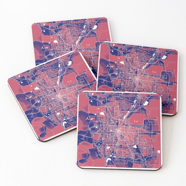 Item preview, Denver Colorado City Map - Red-Blue Duotone designed and sold by StylishStacks.
