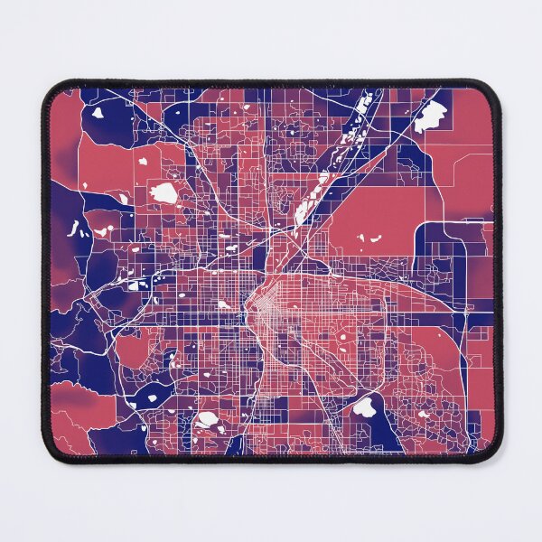 Item preview, Denver Colorado City Map - Red-Blue Duotone designed and sold by StylishStacks.