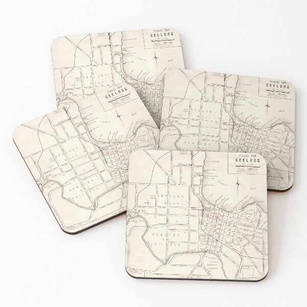 Item preview, 1947 Vintage Geelong Tourist Map designed and sold by smnt.