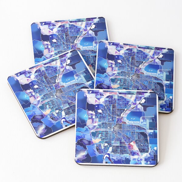 Item preview, Denver Colorado City Map - Marine Blue designed and sold by StylishStacks.