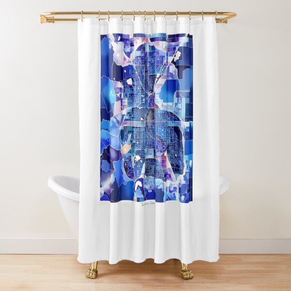 Item preview, Denver Colorado City Map - Marine Blue designed and sold by StylishStacks.