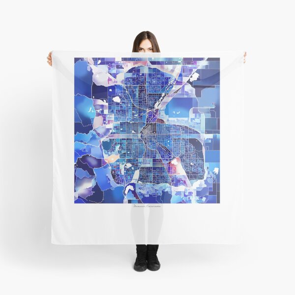 Item preview, Denver Colorado City Map - Marine Blue designed and sold by StylishStacks.