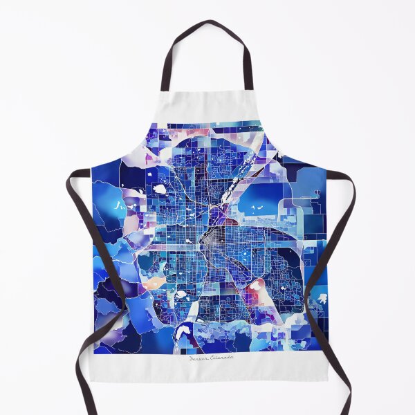 Item preview, Denver Colorado City Map - Marine Blue designed and sold by StylishStacks.