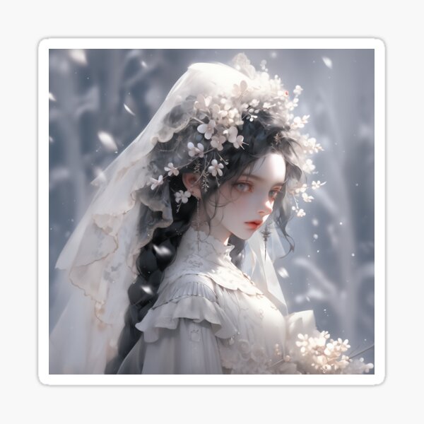 winter bride Sticker