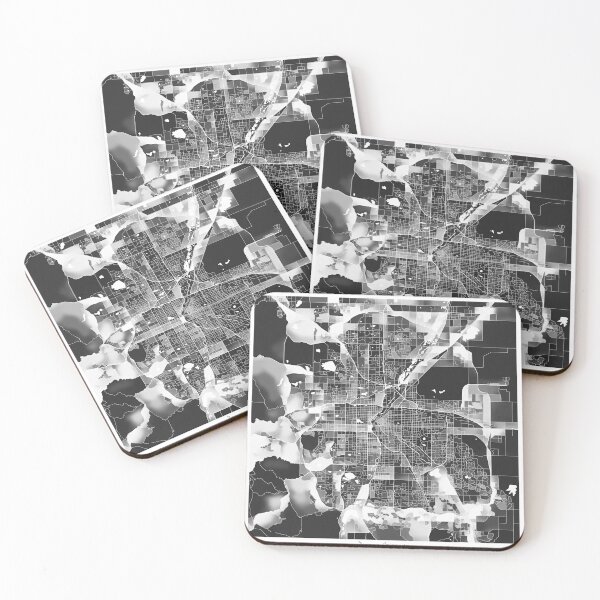 Item preview, Denver Colorado City Map - Black and White Monochrome designed and sold by StylishStacks.