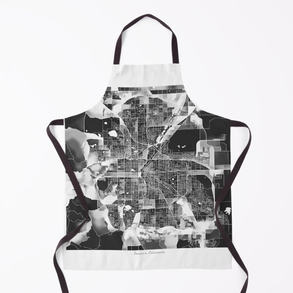 Item preview, Denver Colorado City Map - Black and White Monochrome designed and sold by StylishStacks.