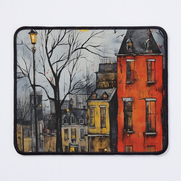 Item preview, Montreal city colorful travel vintage graphic designed and sold by wonderfulpark.