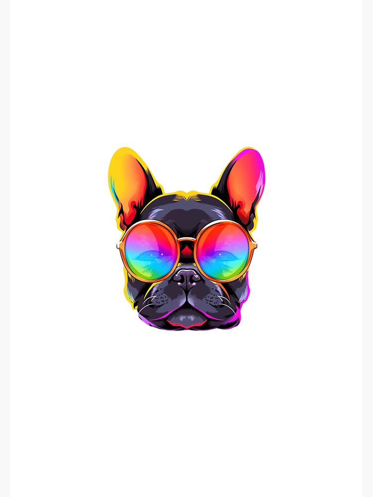 Thumbnail 3 of 3, Sticker, cute bulldog designed and sold by shinypeace.