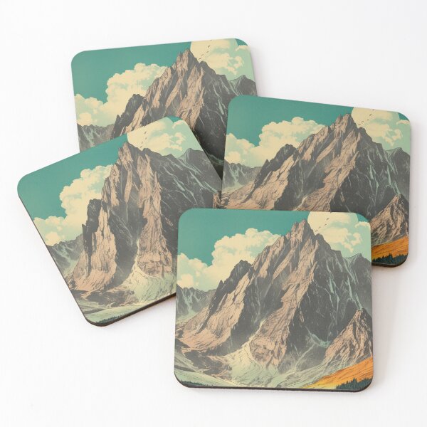 Item preview, Vintage Mountains Landscape | Poster, T-Shirt designed and sold by NicolasGlowArt.