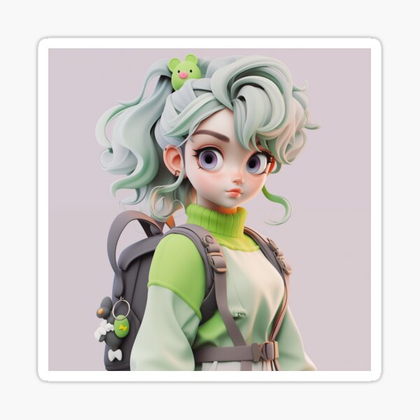 Hiphop girl Sticker