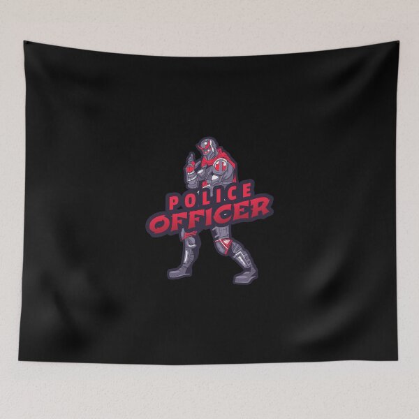 Item preview, Police Officer Design with Futuristic Ninja designed and sold by PRIVARSHU.