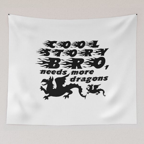 Item preview, Funny Cool Story Bro Needs More Dragons RPG Gamer Shirt designed and sold by CreativeStrike.