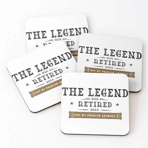 Item preview, The Legend as Retire 2024 - Not my problem anymore  Tee-shirt designed and sold by olympe-store.