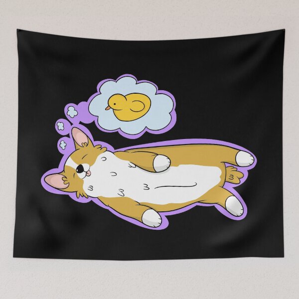 Item preview, Cute Sleeping Corgi designed and sold by DrawsCutePaws.