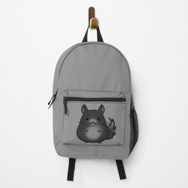 Item preview, White and black chinchilla (gray background) designed and sold by FlowMinnow.