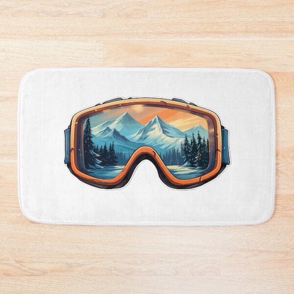 Item preview, Mountains Ski Goggles | Sticker designed and sold by NicolasGlowArt.