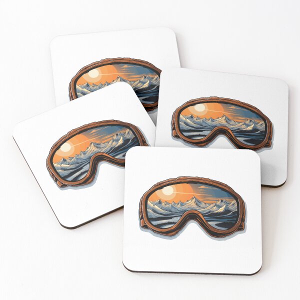 Item preview, Winter Ski Goggles | Sticker designed and sold by NicolasGlowArt.