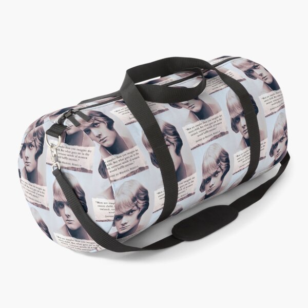 Item preview, Daphne du Maurier  portrait and quote: Men are simpler than you imagine my sweet child. But what goes on in the twisted, tortuous minds of women would baffle anyone. designed and sold by artbleed.