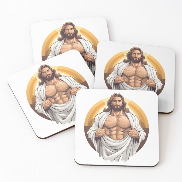 Item preview, Buff jesus christ with 6 pack designed and sold by Snow-Woods.